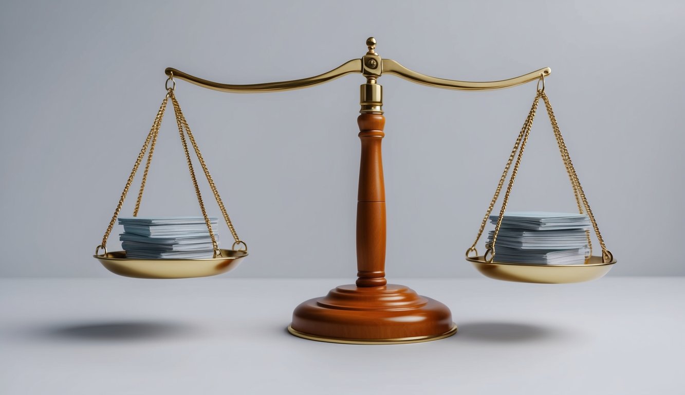 A scale with one side weighted down, symbolizing breach of contract in China's legal framework