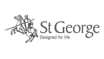 St George logo black and white