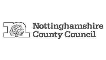 Nottinghamshire County Council logo black and white