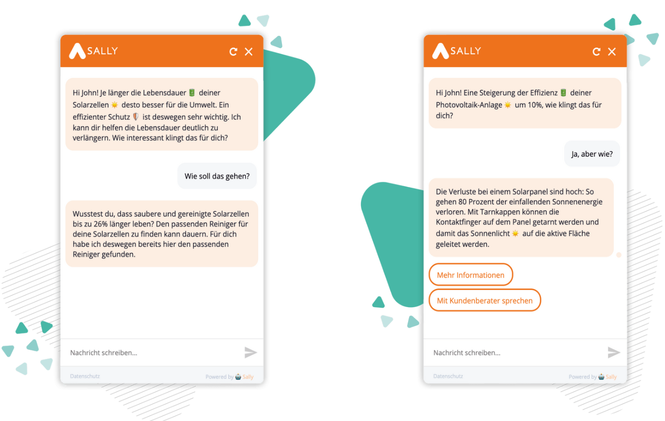 Sally Customer Journey