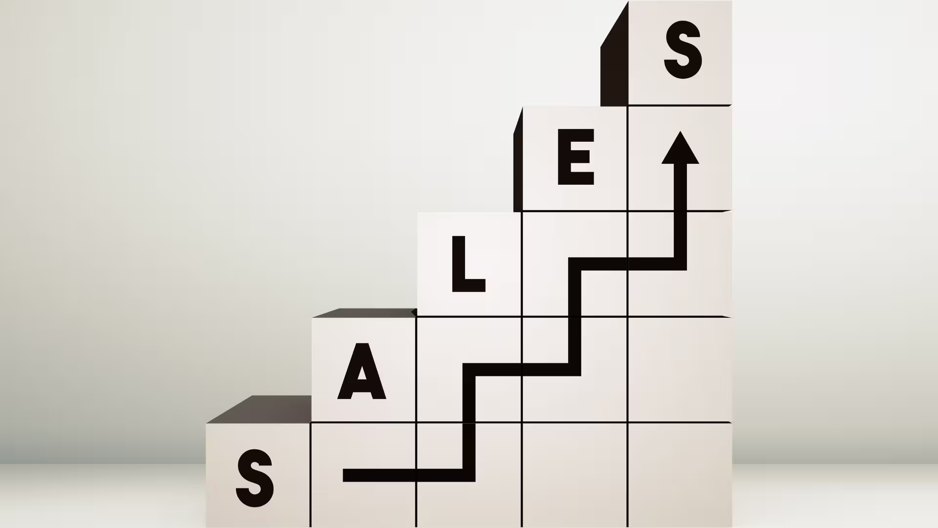 Sales Graph, der steigt
