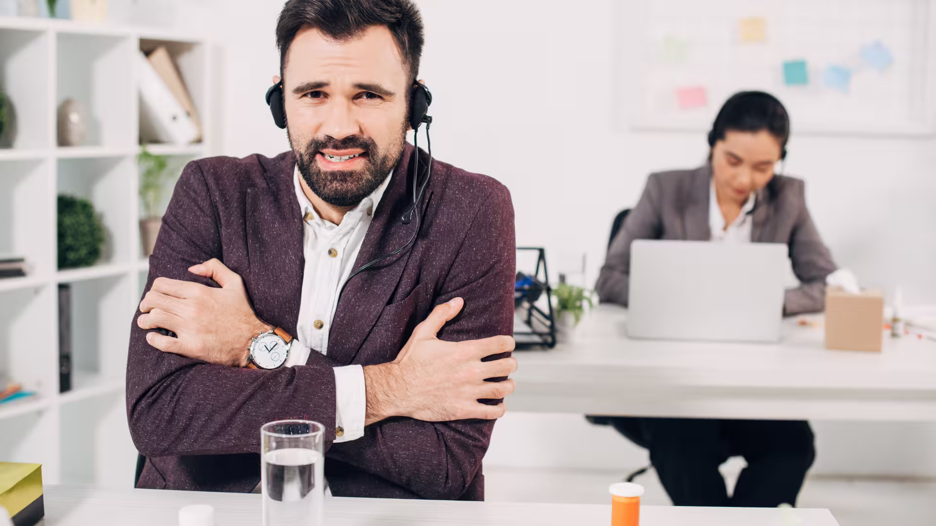 Mann macht Cold Call