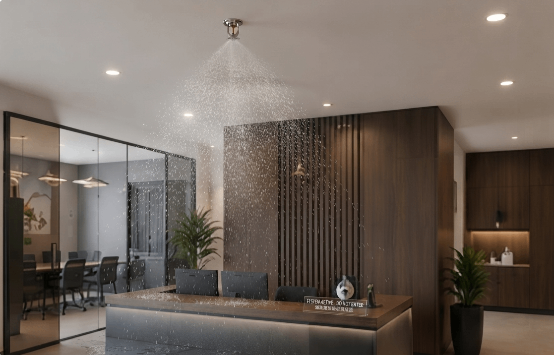 Interior with mist system