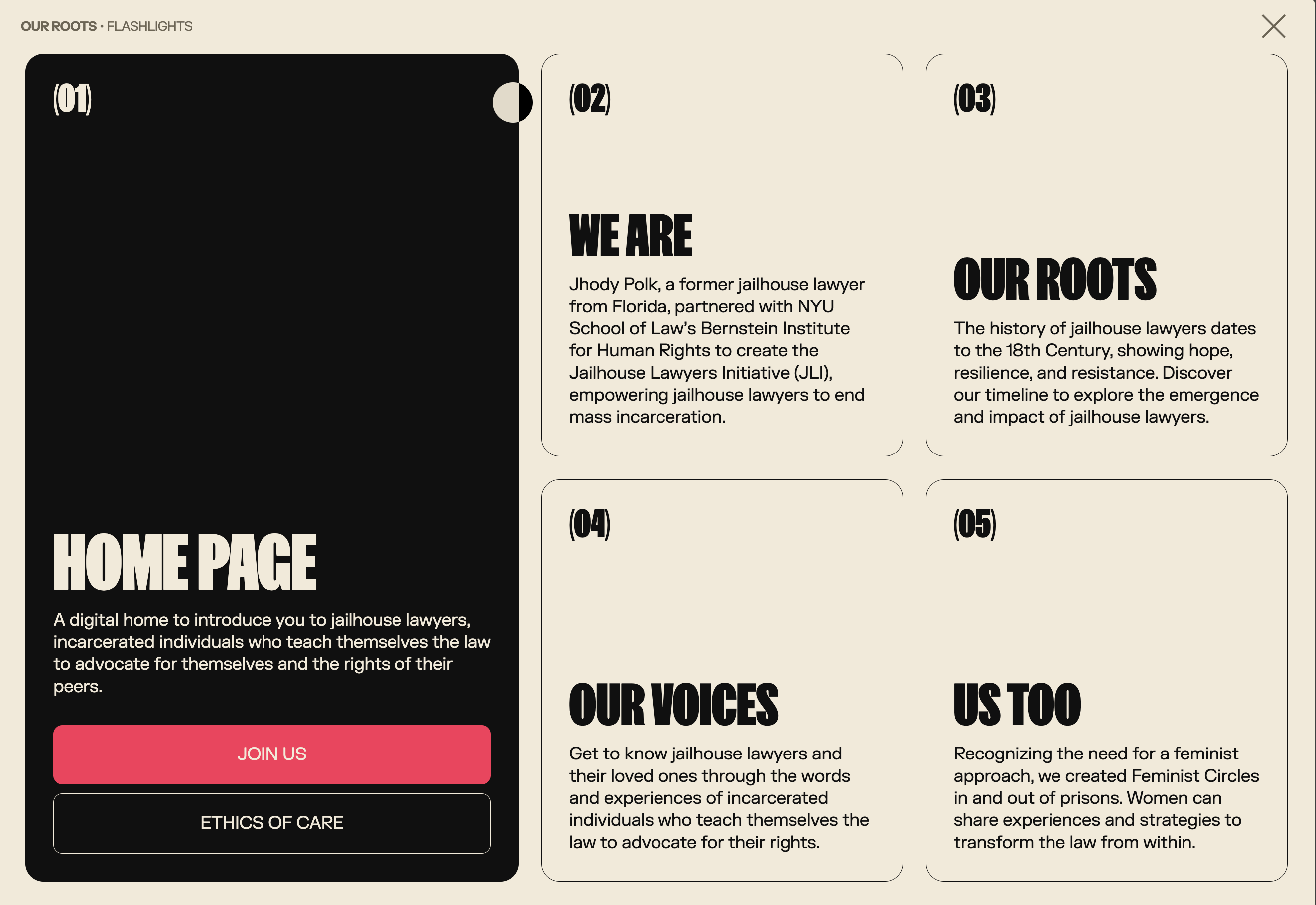 The Jailhouse Lawyers Initiative (JLI) and Zealous collaborated on this public education and advocacy project to raise the visibility of jailhouse lawyers as human rights defenders and push for policy changes identified by these community justice advocates.
