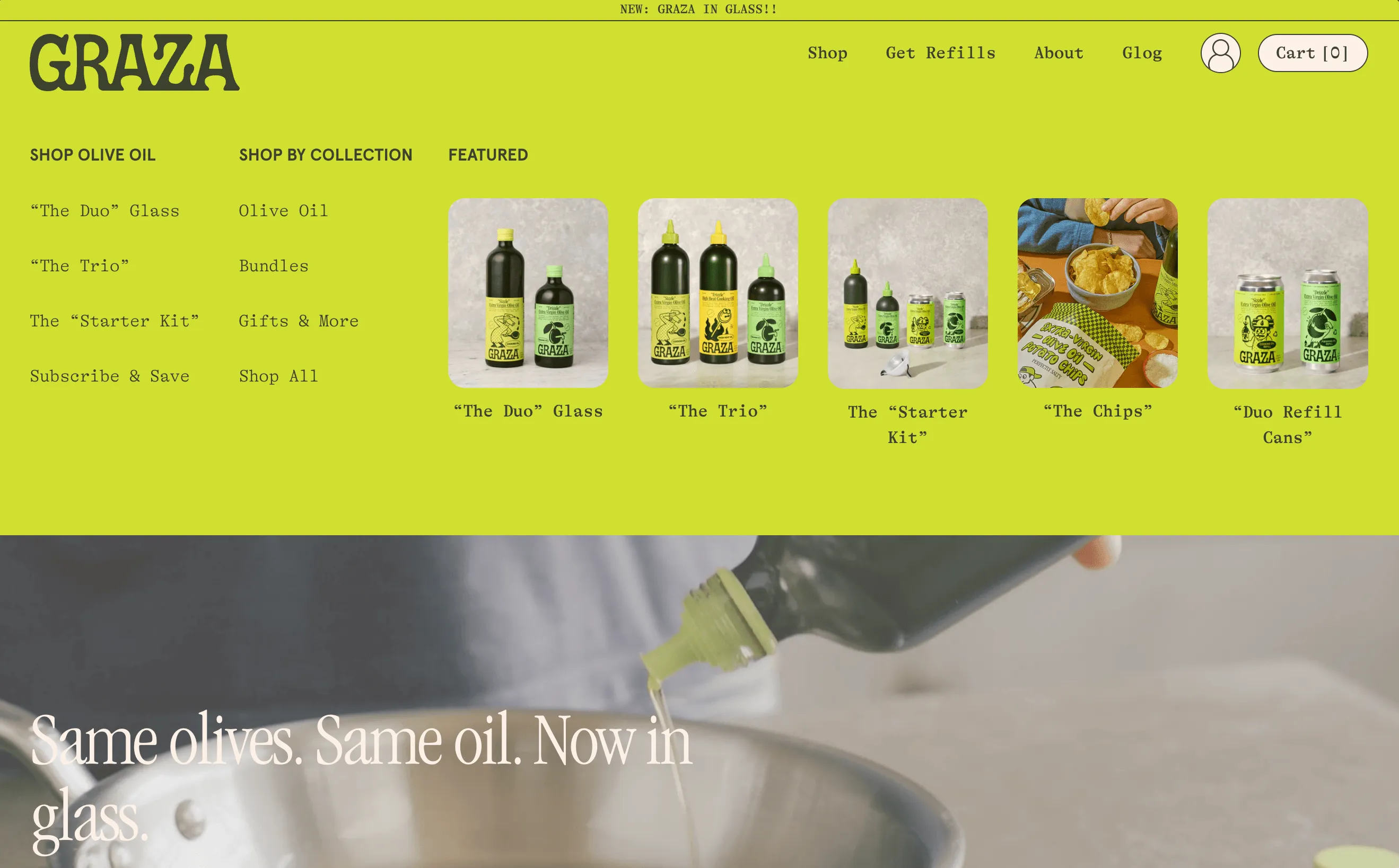 Olive oil made from 100% olives, and nothing else.