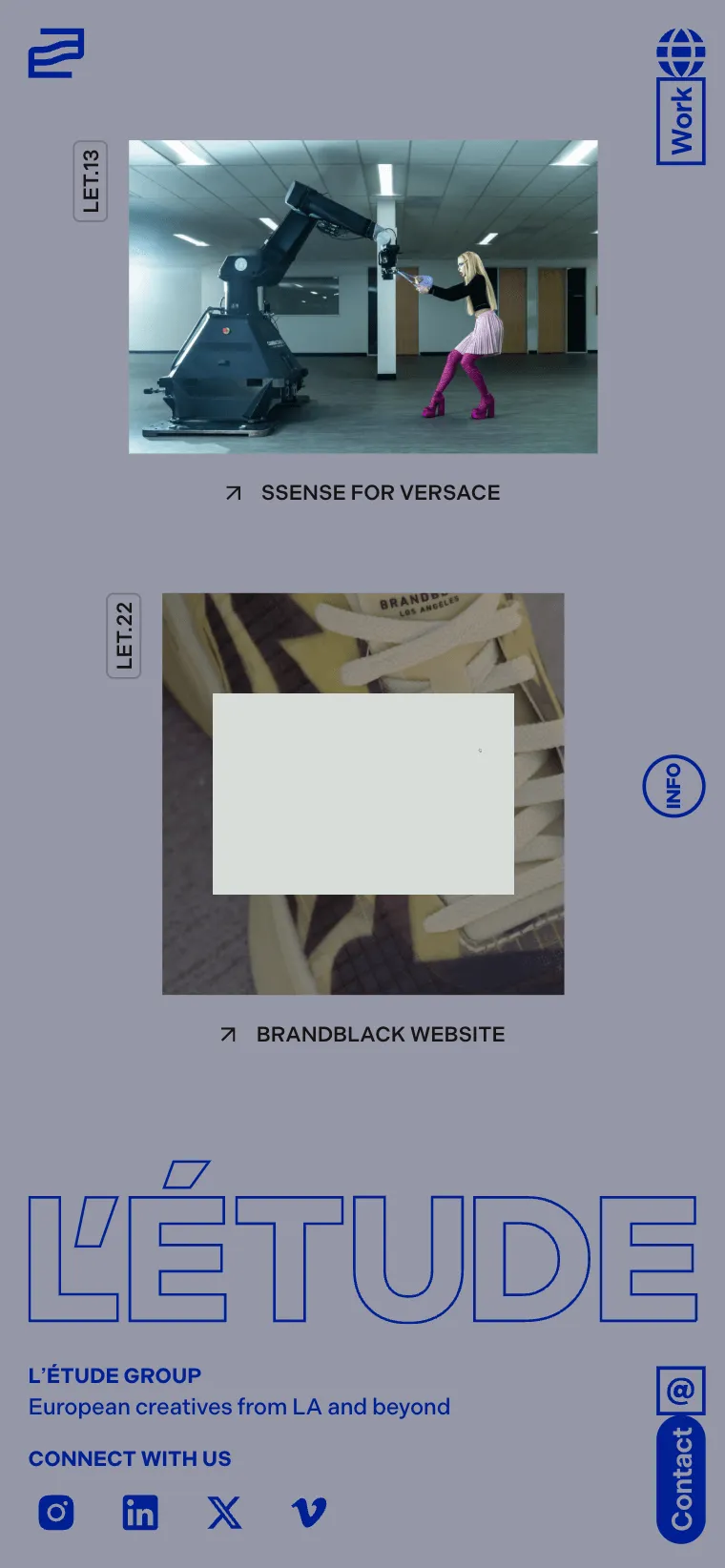L'Étude is a modular creative studio offering multi-medium solutions, from simple designs to full-service creative direction, under the initiative of Jean Marc Virard and Félix Péault.