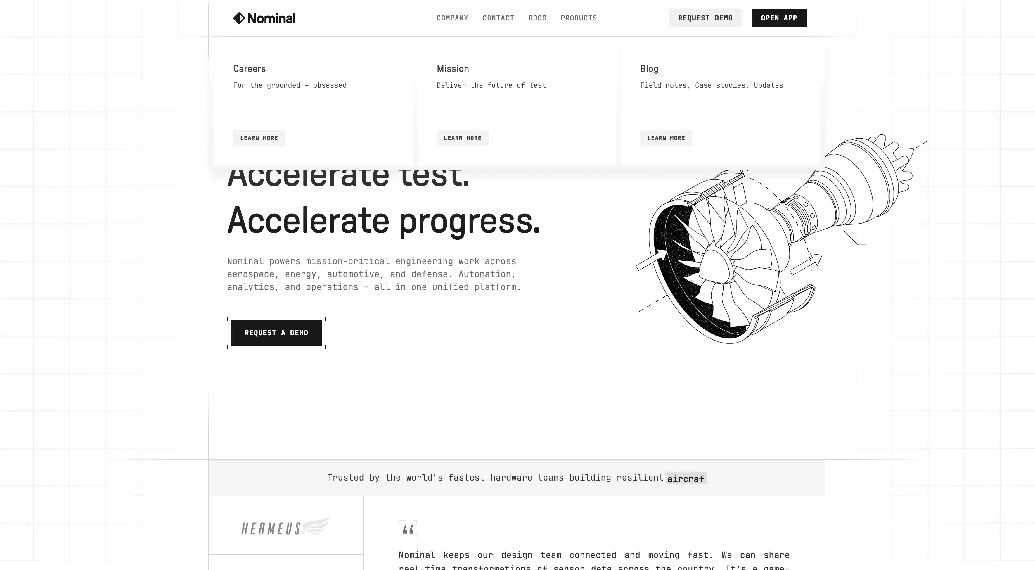 Nominal powers mission-critical engineering work across aerospace, energy, automotive, and defense. Automation, analytics, and operations – all in one unified platform.