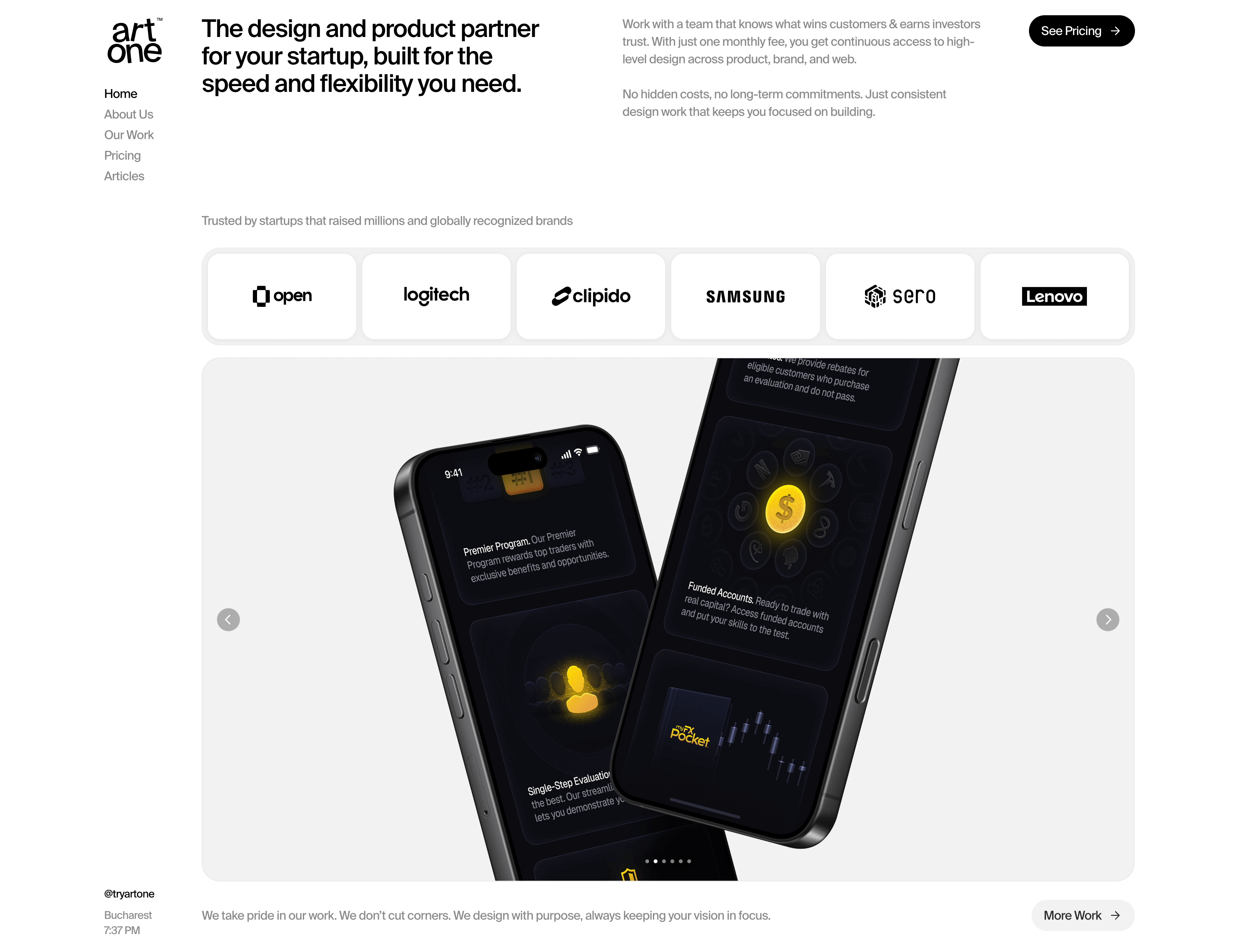 The design and product partner for your startup, built for the speed and flexibility you need.