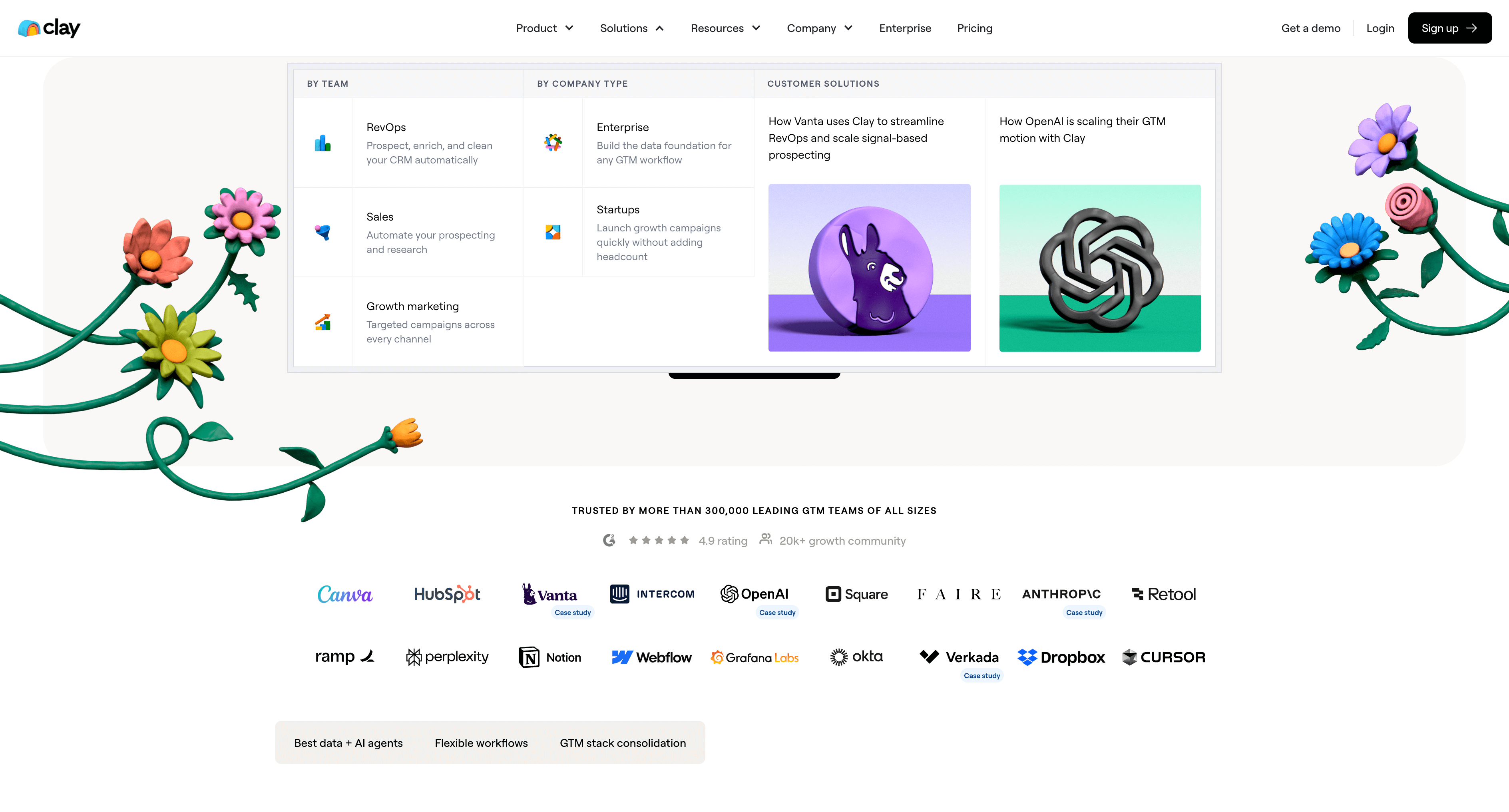 Access 100+ premium data sources and AI research agents in one platform, then automate growth workflows to turn insights into revenue.