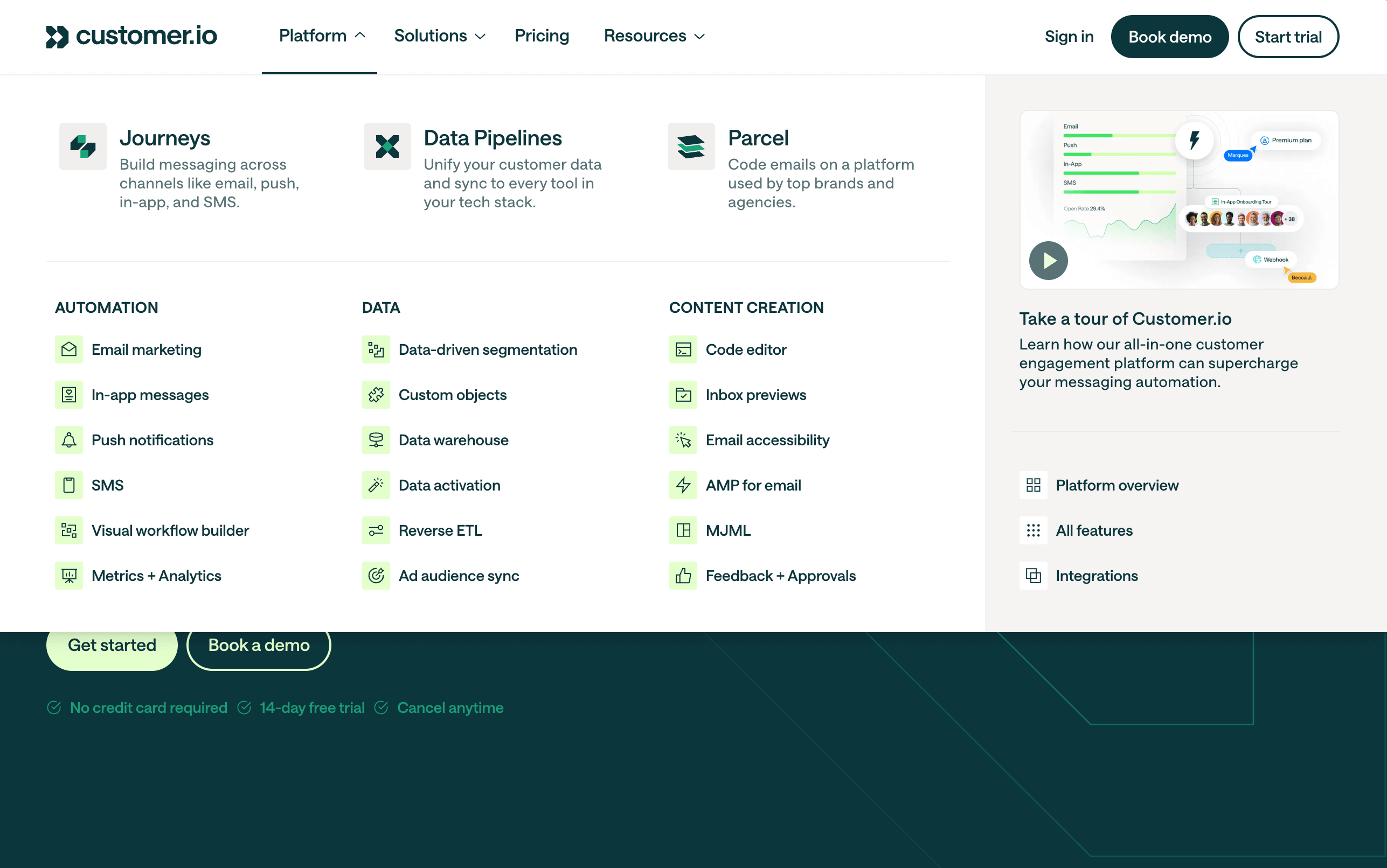 Customer engagement platform.