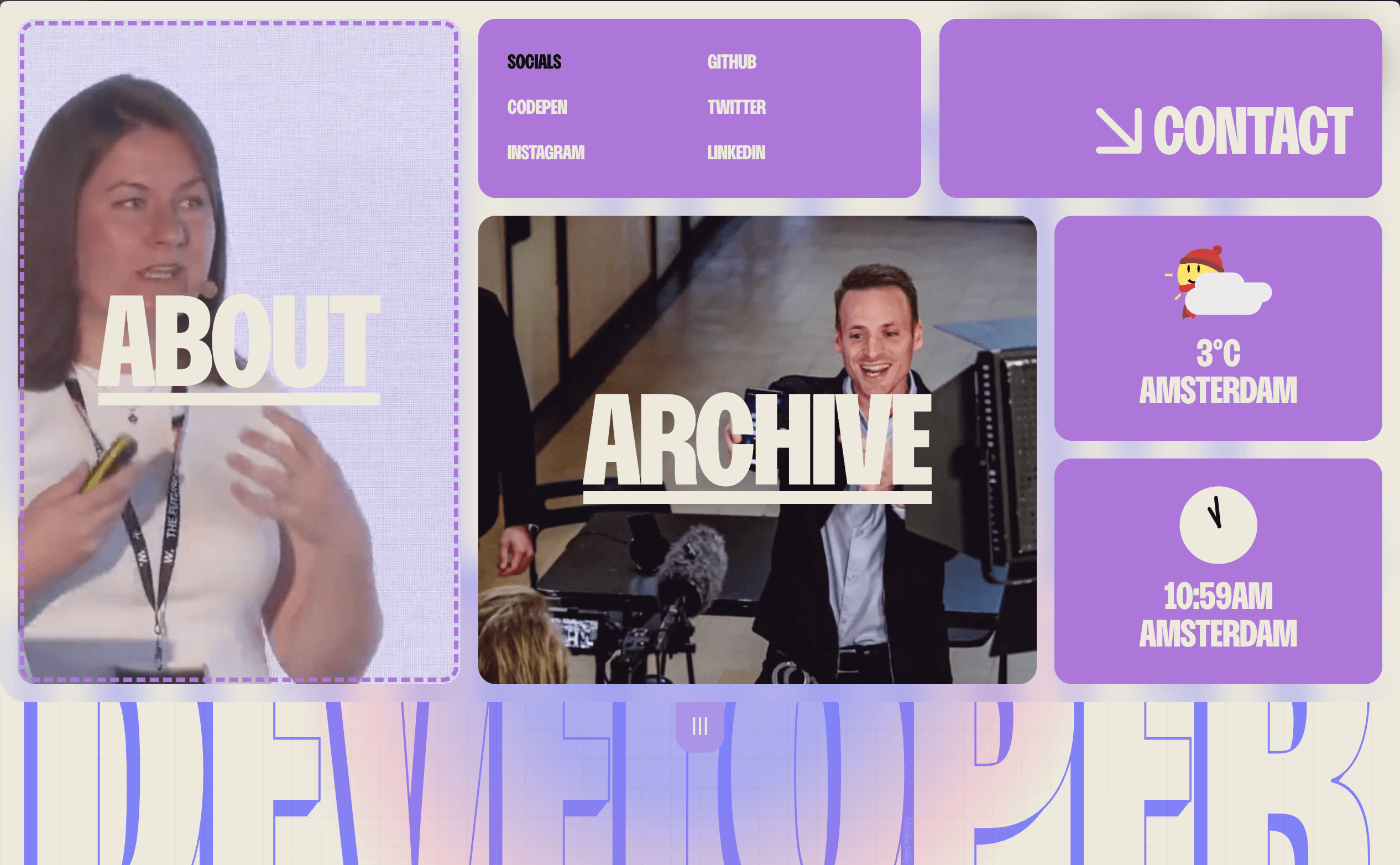 Award winning independent creative developer and parttime teacher at the Amsterdam University of Applied Sciences.