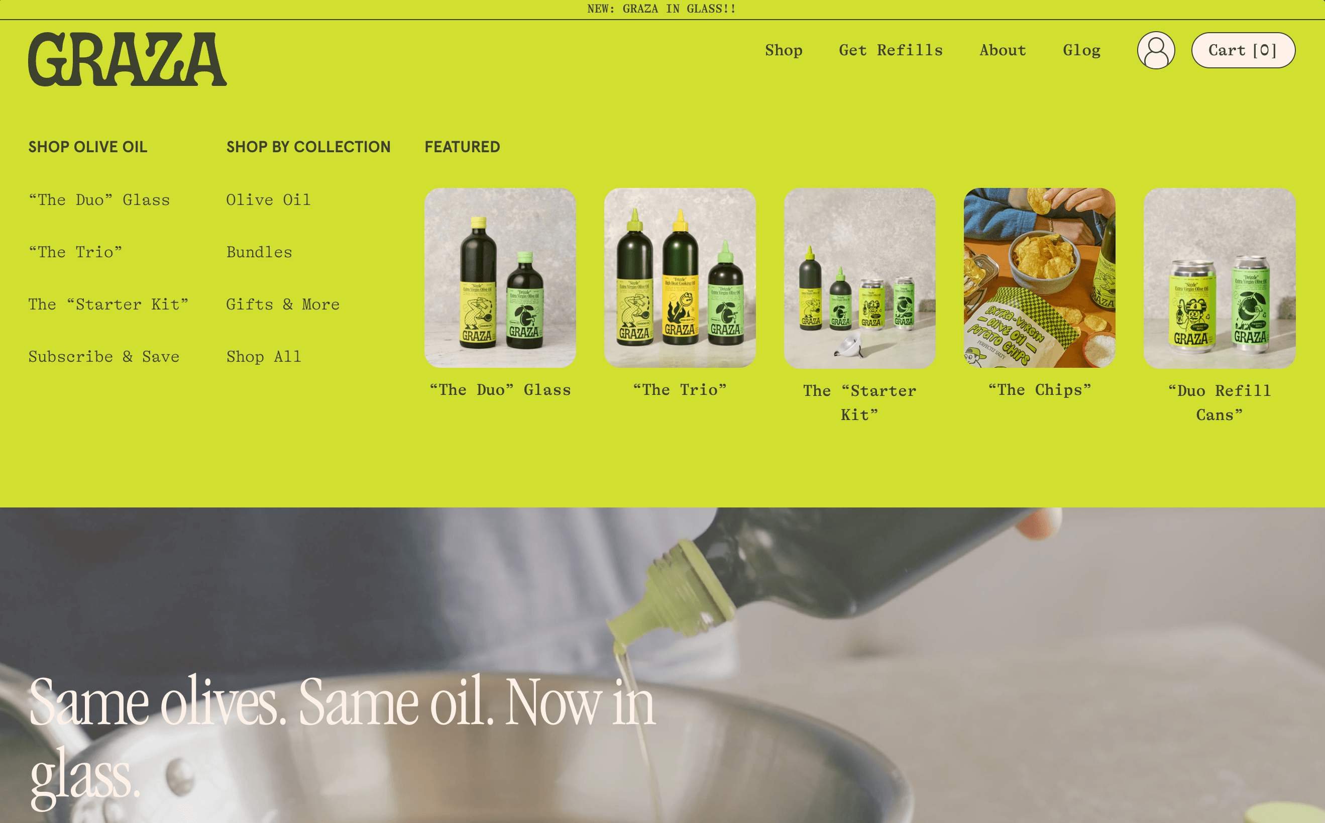 Olive oil made from 100% olives, and nothing else.