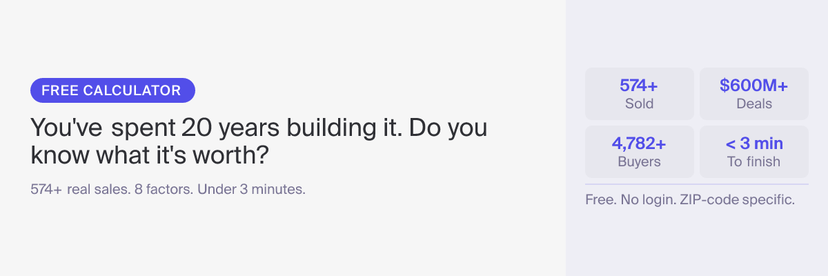 Banner telling you to use the free dental practice valuation calculator from IPS