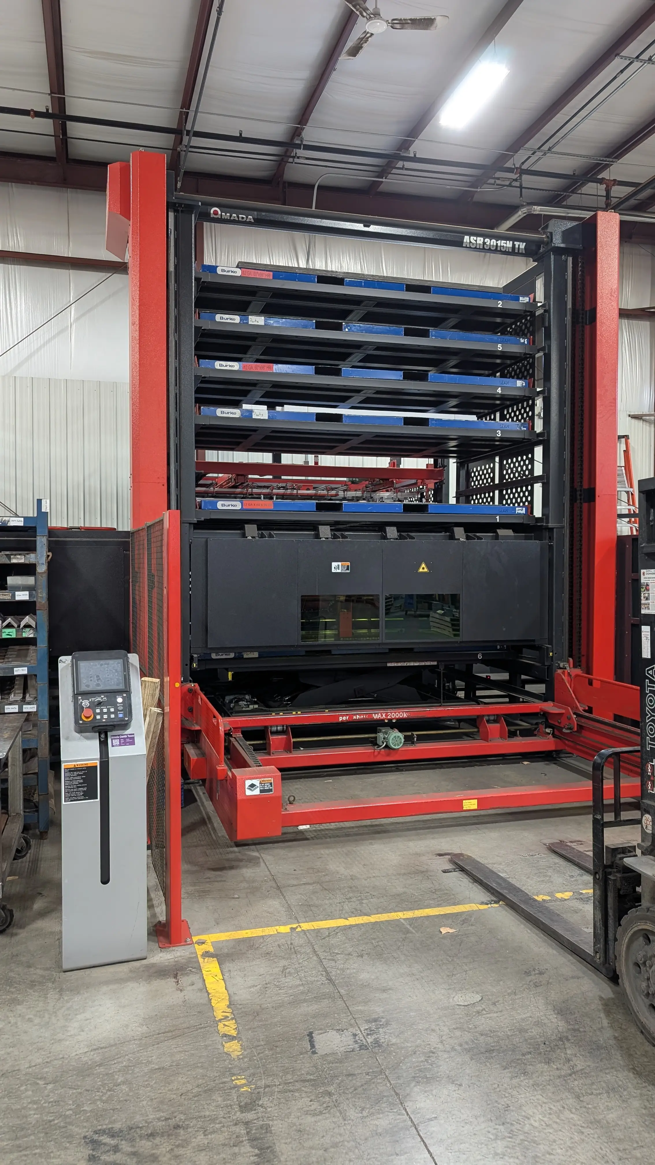 sheet metal storage cartridges placed directly into laser automation