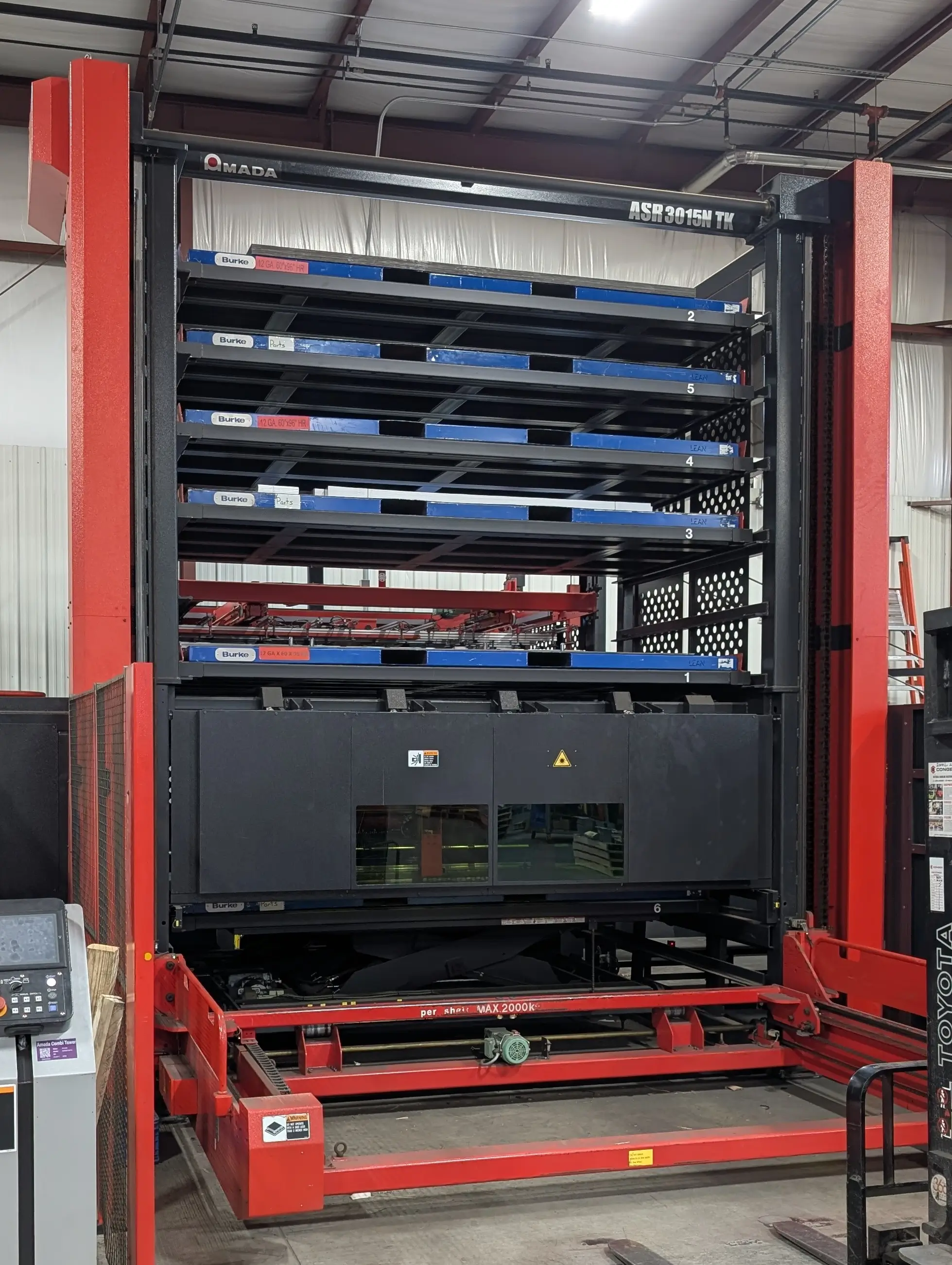 Sheet metal cartridge in automation machine