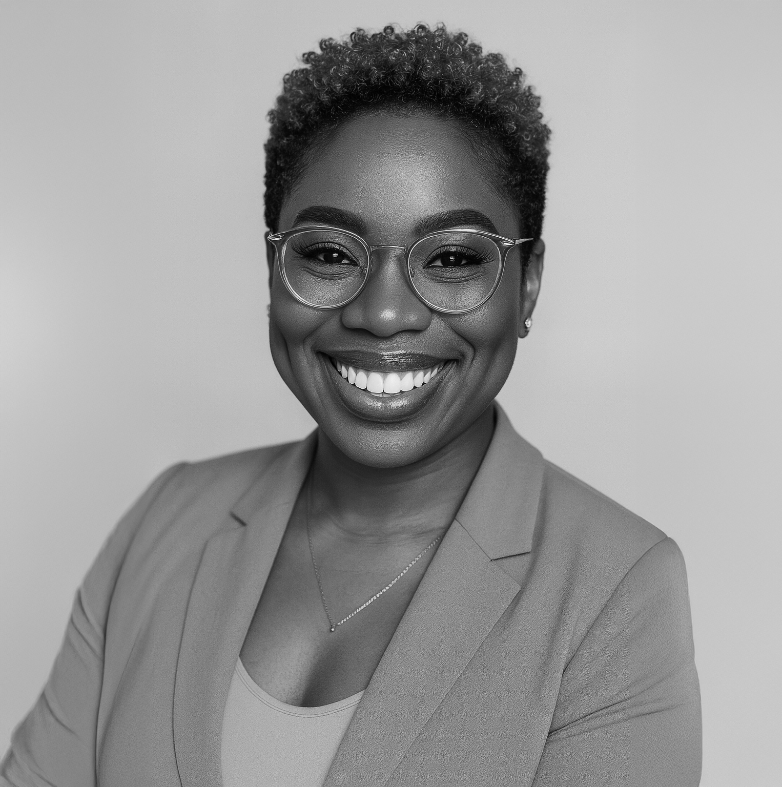 AI generated photo of ashley cooper in black and white