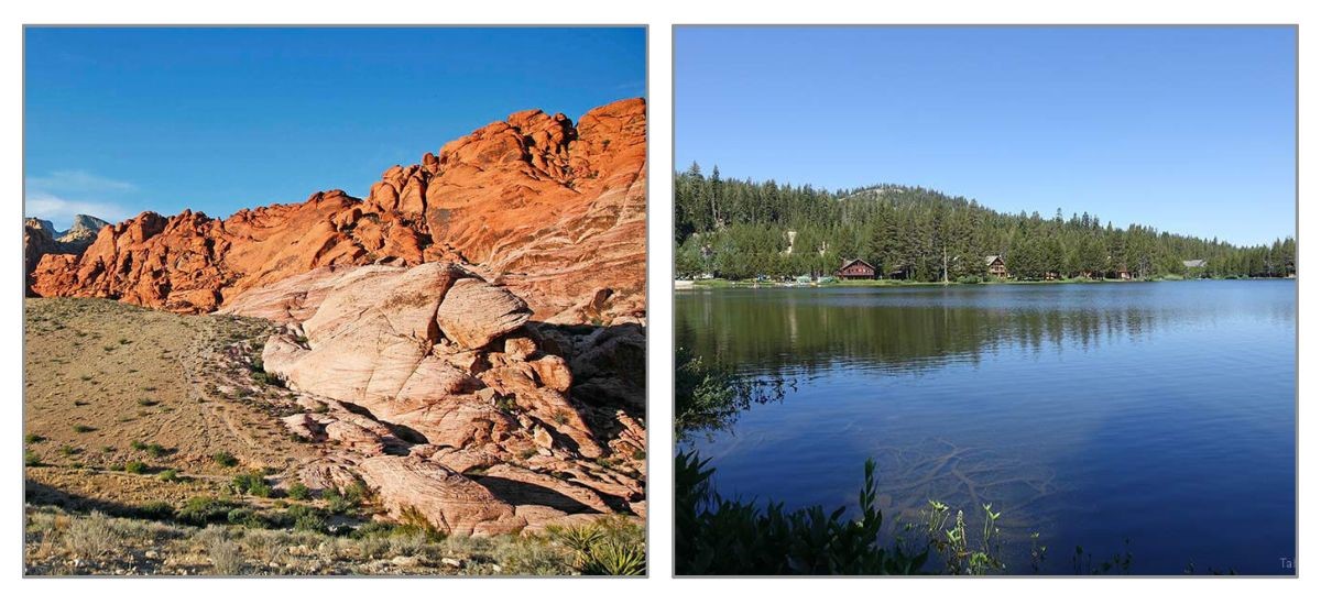 Red Rock Canyon and Lake Tahoe, Nevada