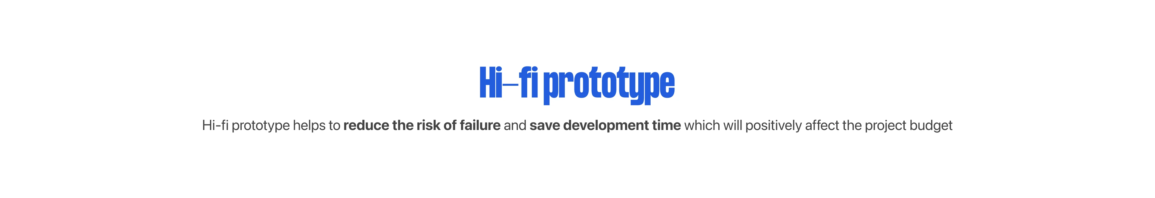 Hi-fi prototype