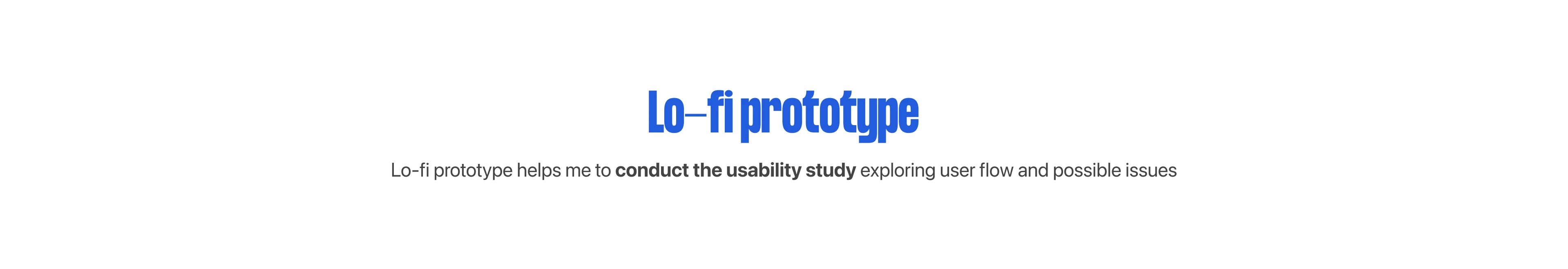 Lo-fi prototype