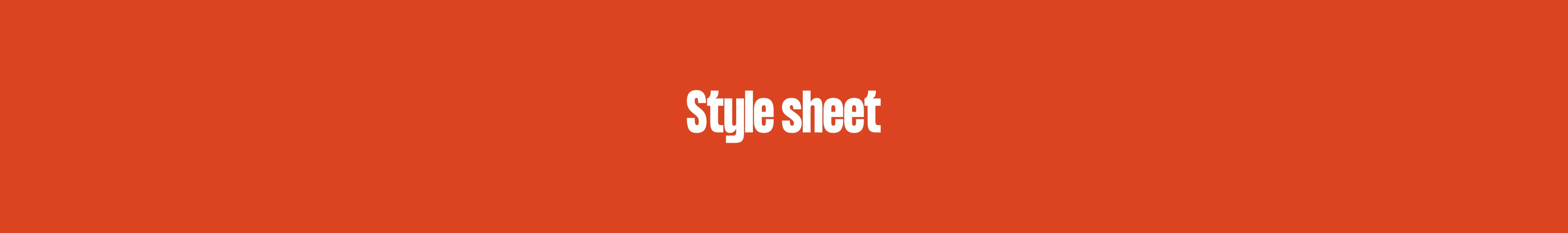 Style sheet