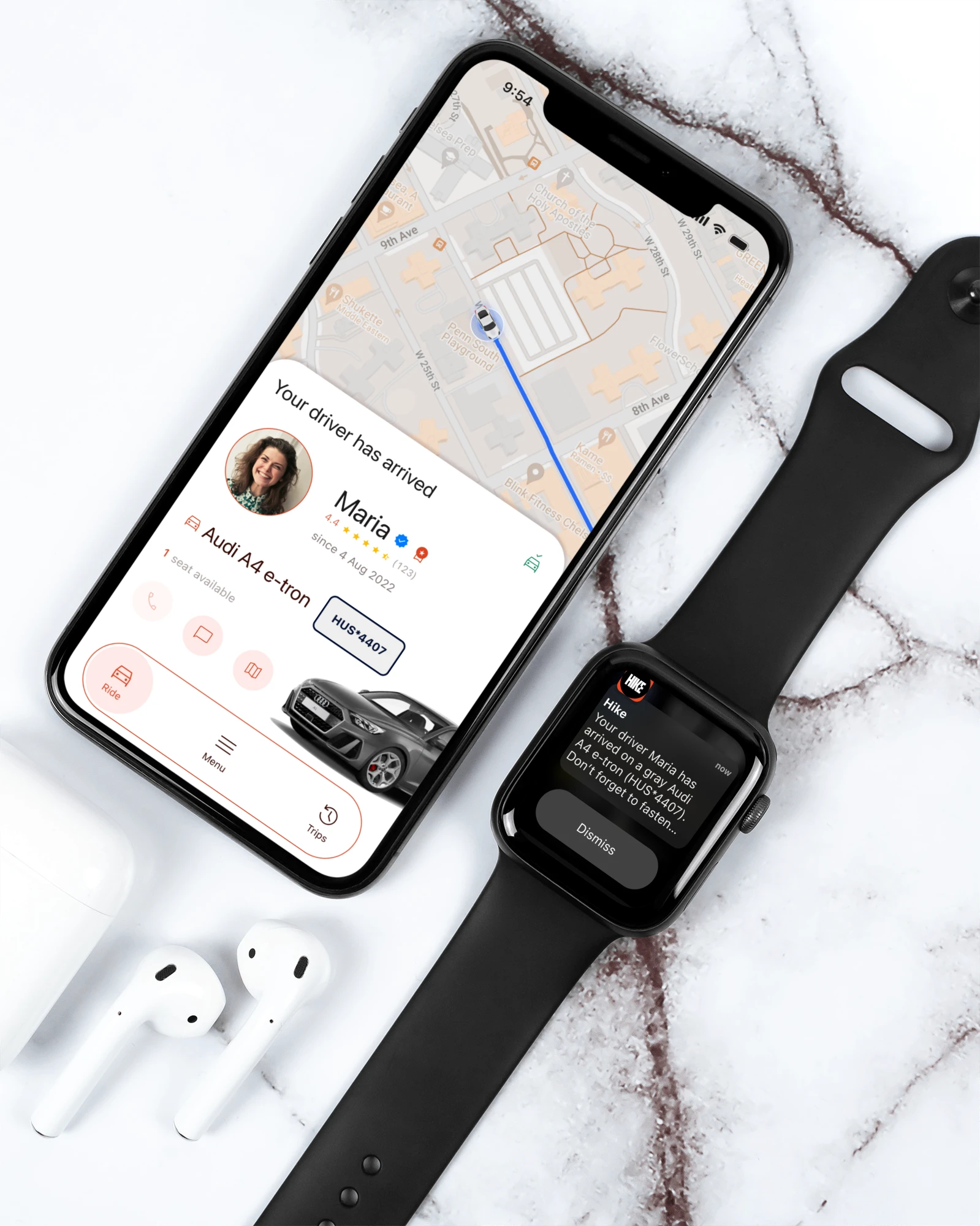 iPhone and Apple watch mockup