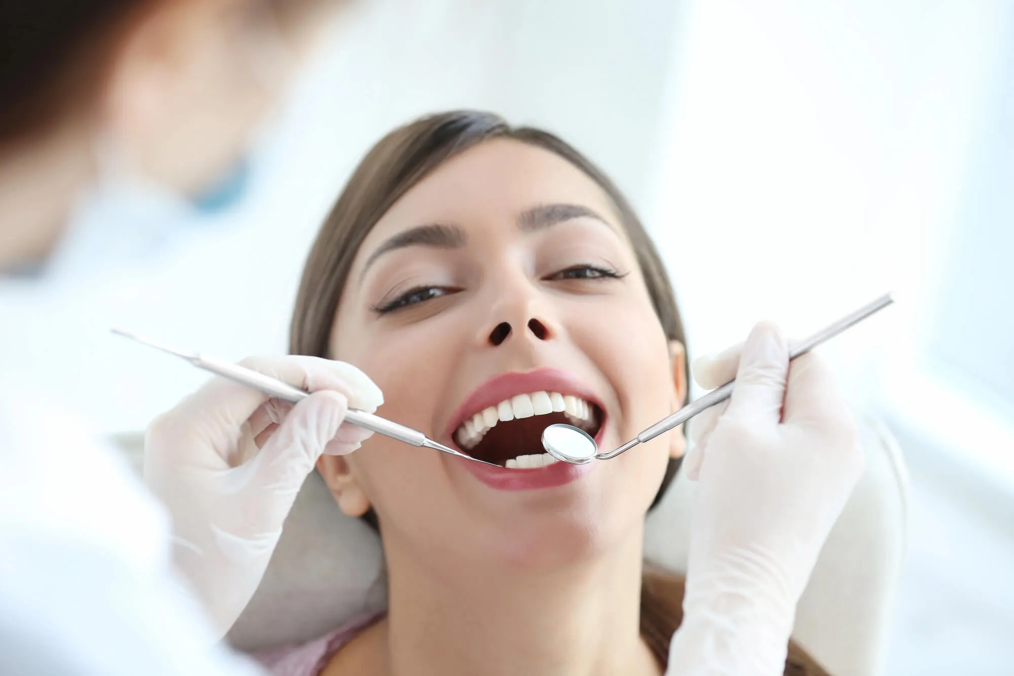 alexandria dentist performing dental exam