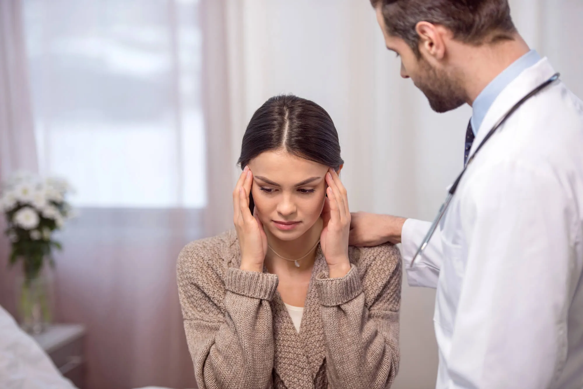 woman with headache might have sleep apnea Alexandria Va