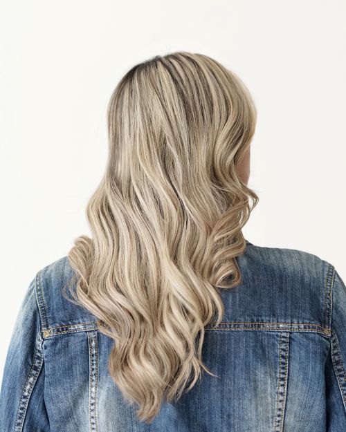 A model of Targol modelling and showcasing he new hairstyle.