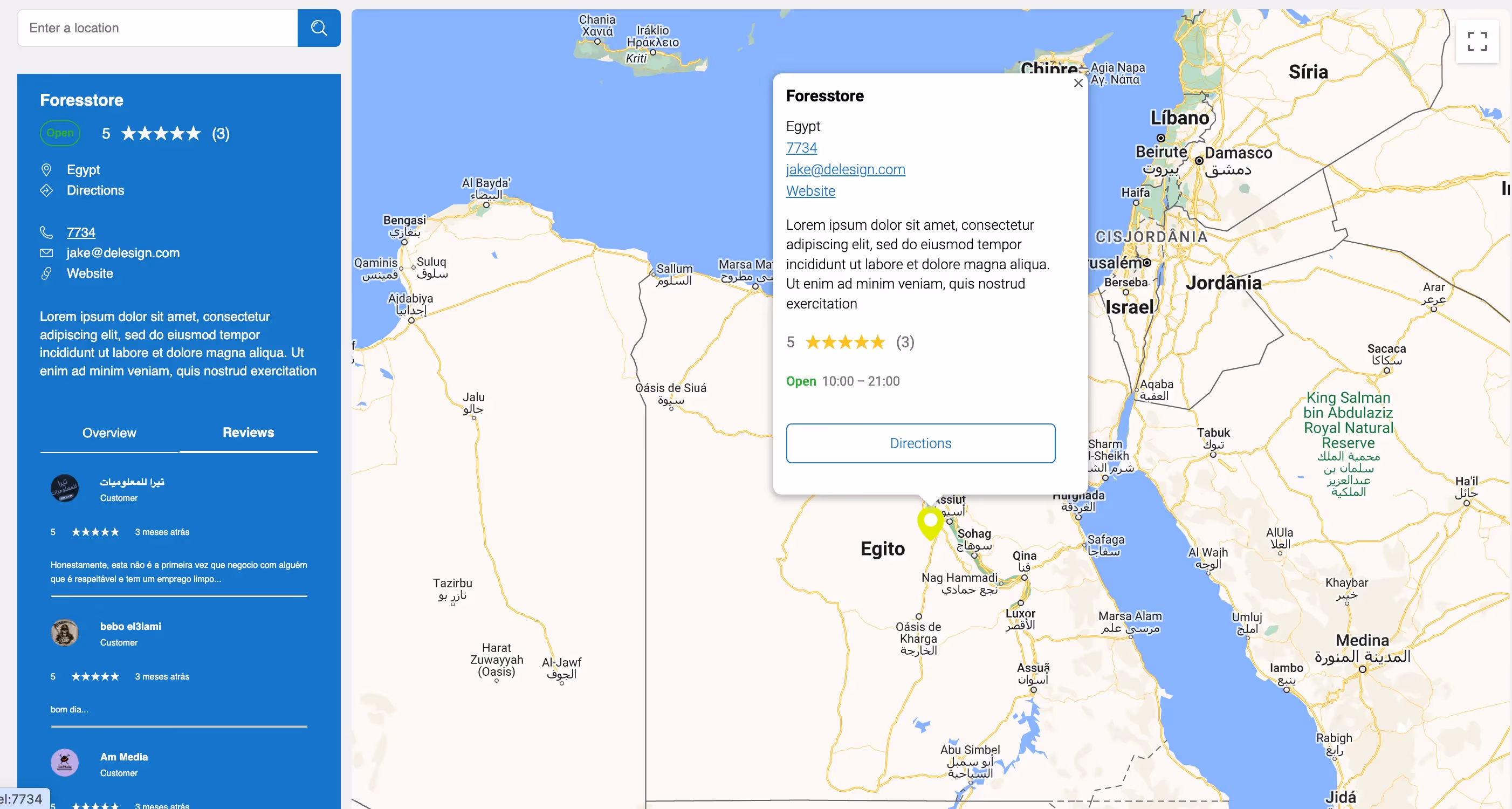 Reviews - Storemapper