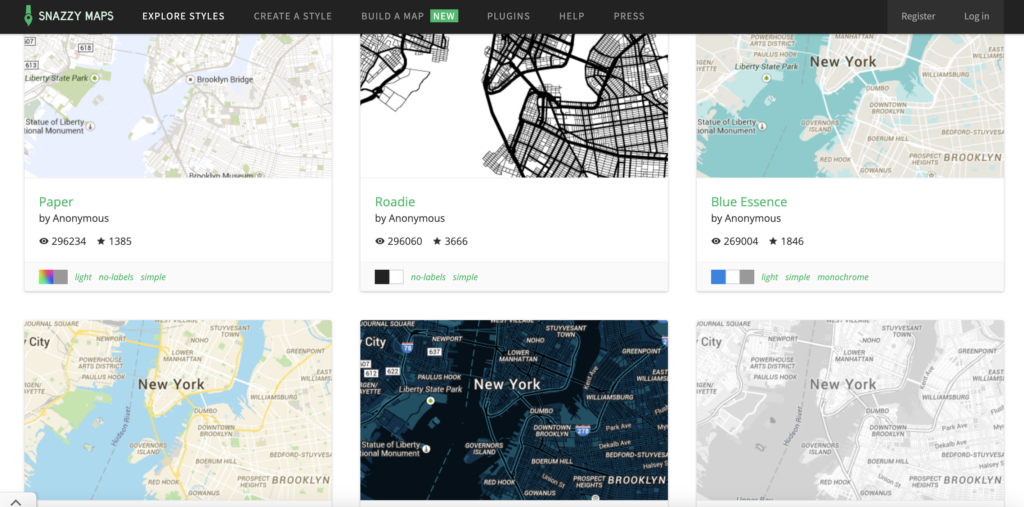 Snazzy Maps with Google Maps