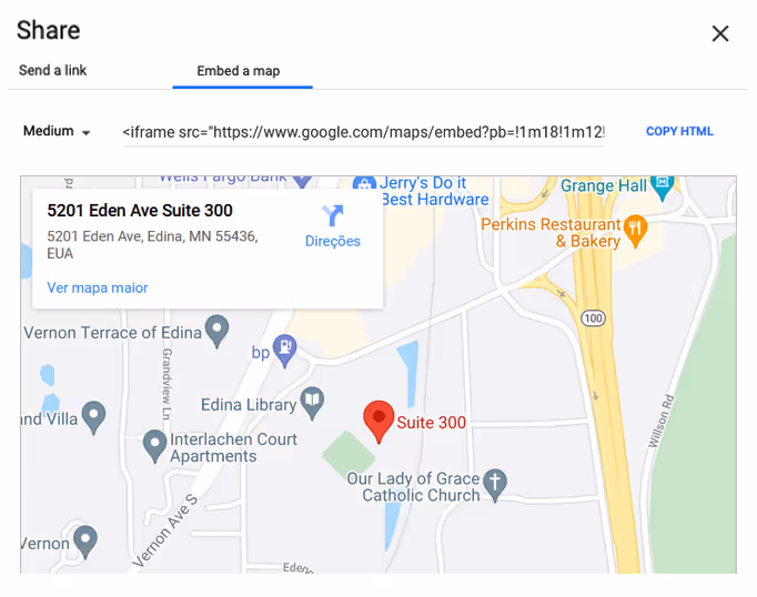 Embed Squarespace Google Maps
