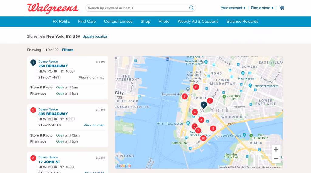 store locator examples