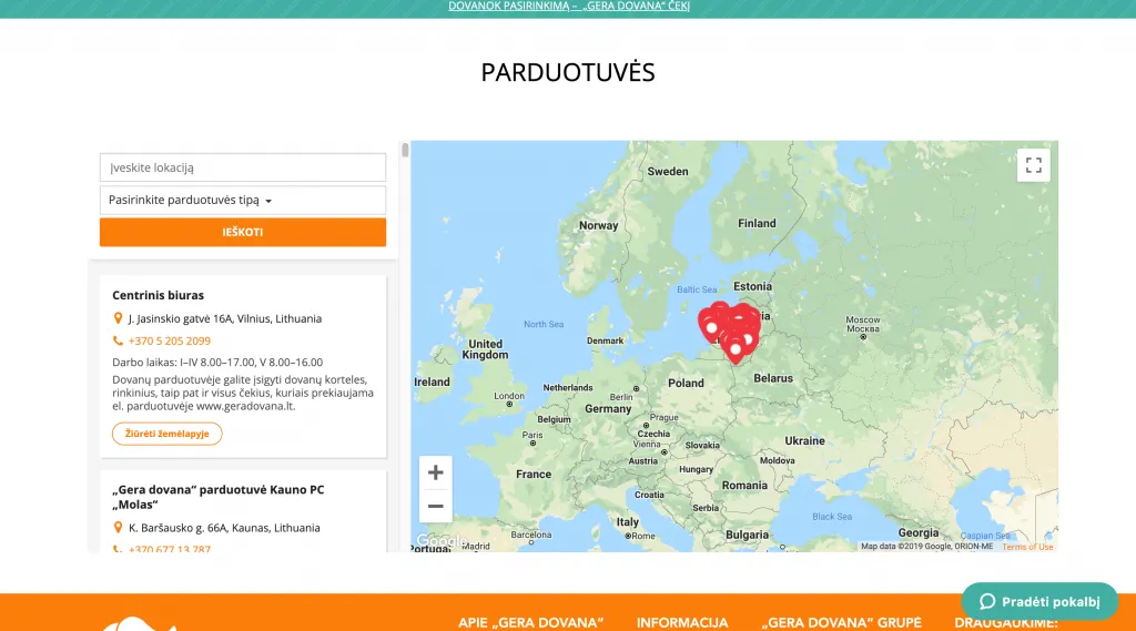 store locator examples