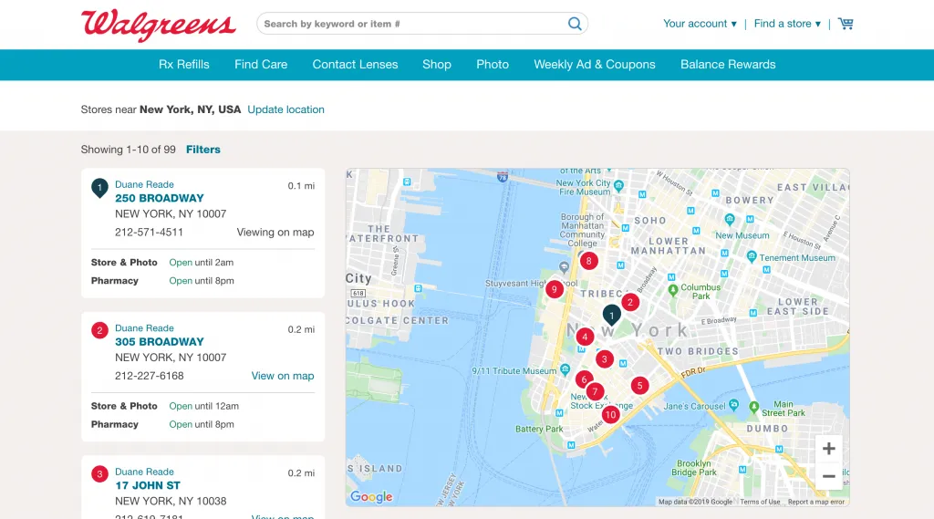 store locator examples