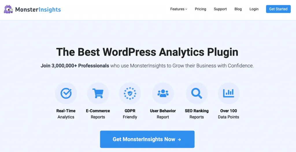 Monster Insights Wordpress Plugin