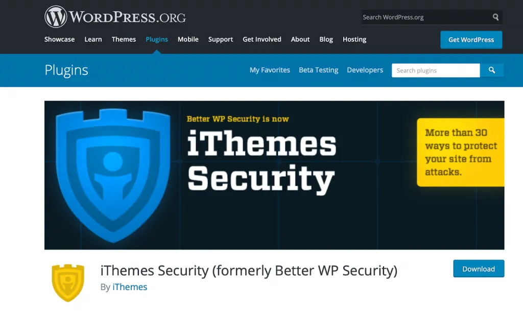 iThemes Security Plugin