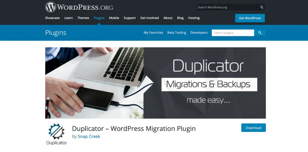 Duplicator for Wordpress