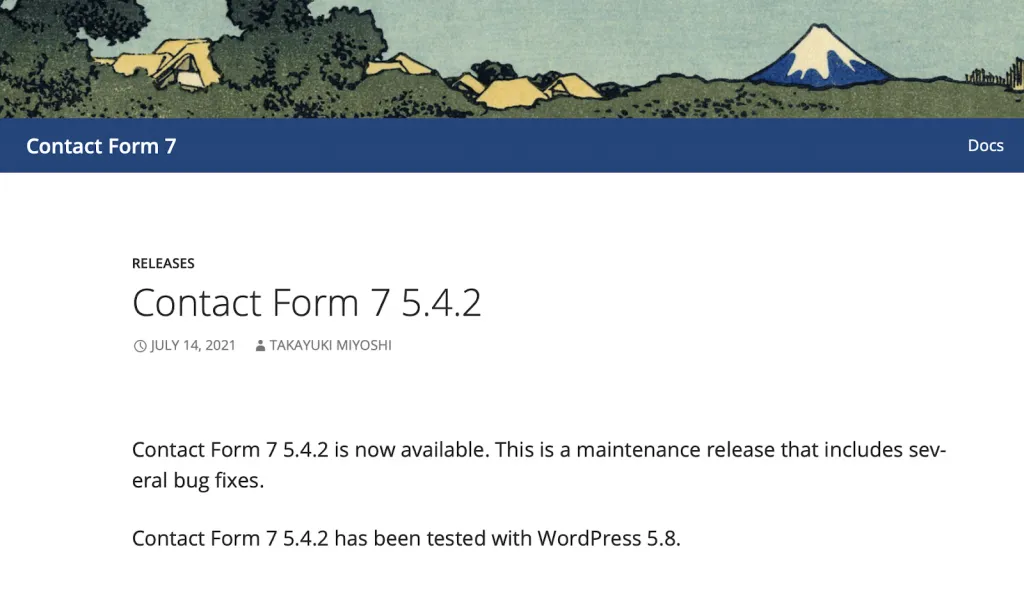 Contact Form 7 Plugin