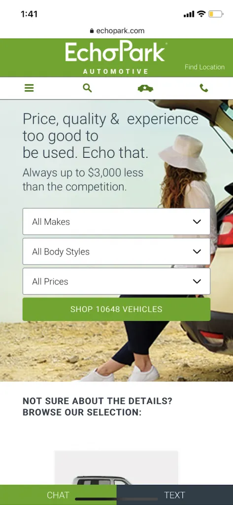 Car Dealer Mobile Website Design