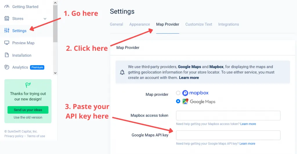 Add Google Map API Key to WordPress with Storemapper