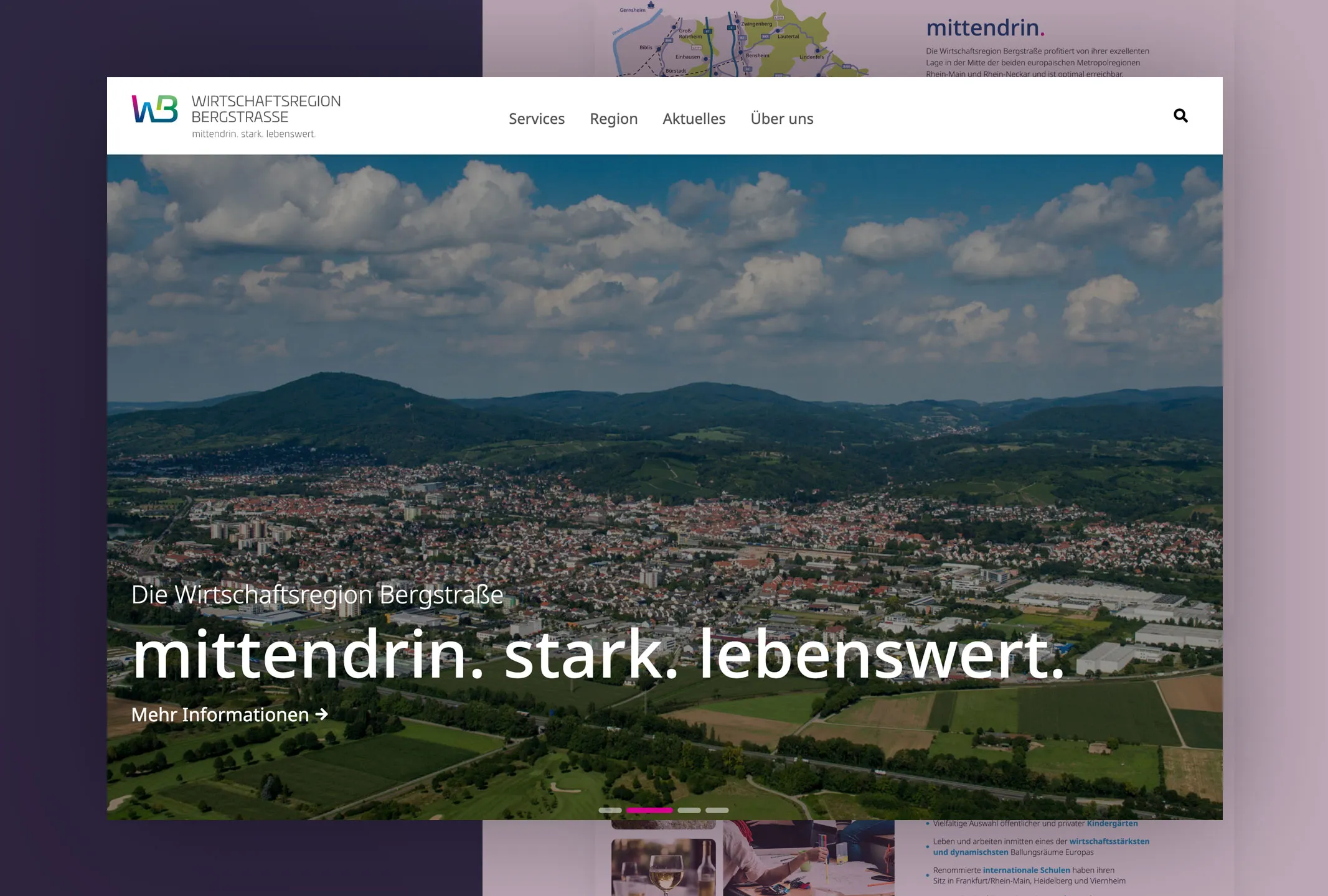 Wirtschaftsregion Bergstraße - Webrelaunch durch GAL Digital GmbH