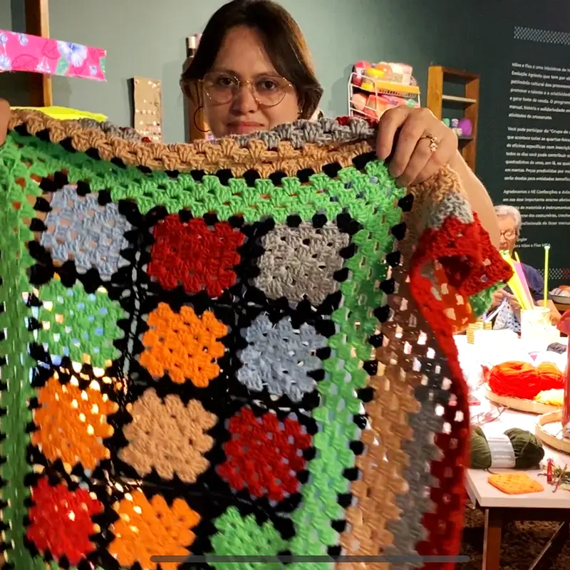 AMIGAS DO MEA Quarta do Crochê: encontro de artesãs voluntárias