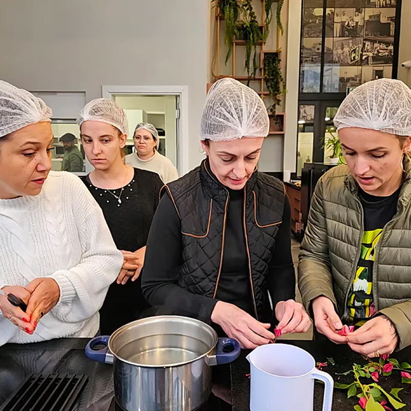 COZINHA EXPERIMENTAL MEA Oficina de cultivo e produção de geleia de morango