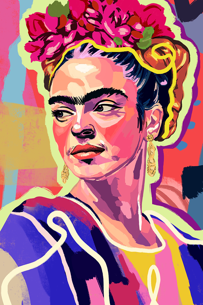 Frida portrait illustration