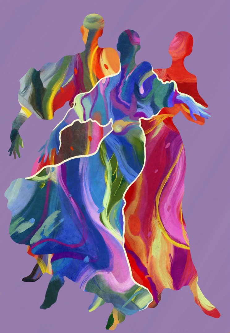 the dancers, anyevastudio illustrations