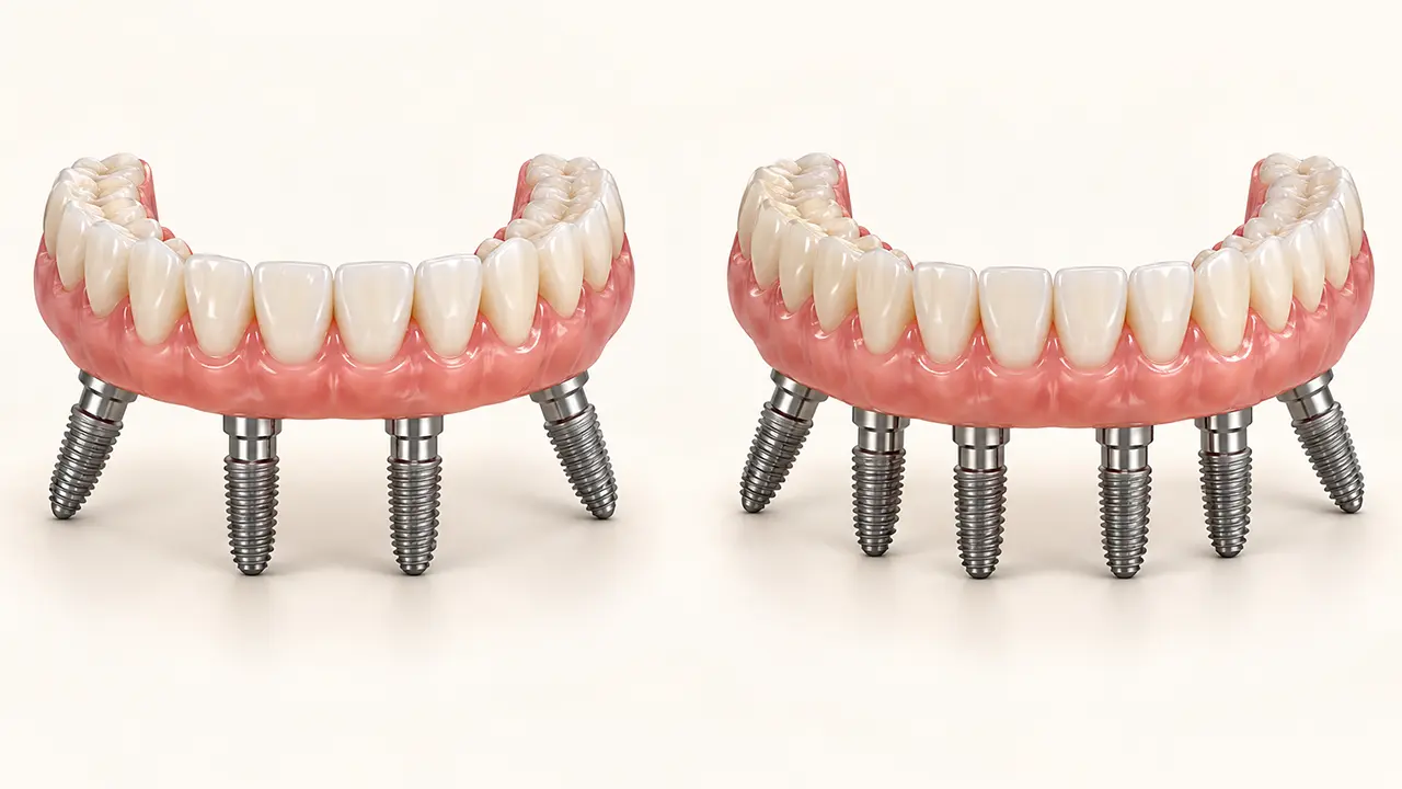 All-on-4 vs All-on-6 Implants: Cost & Differences