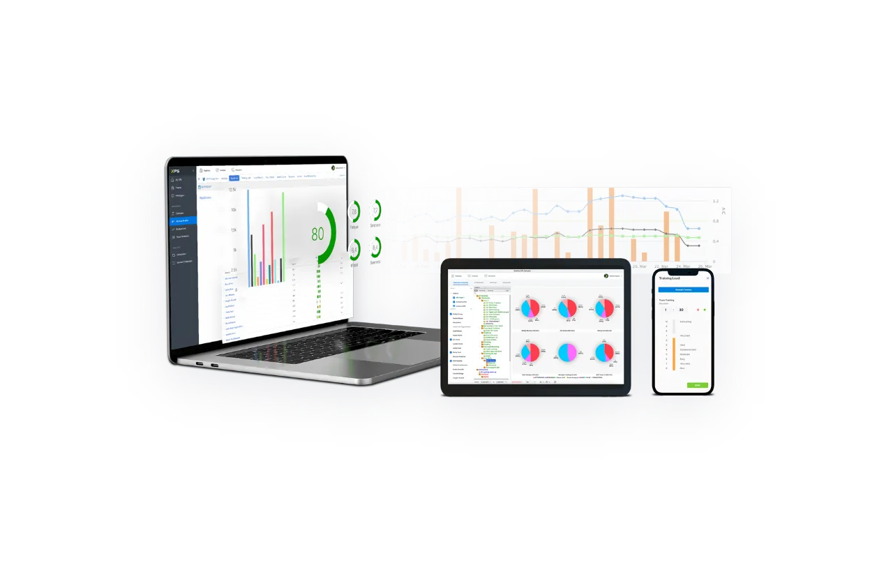 Computer and tablet displaying the monitoring feature.