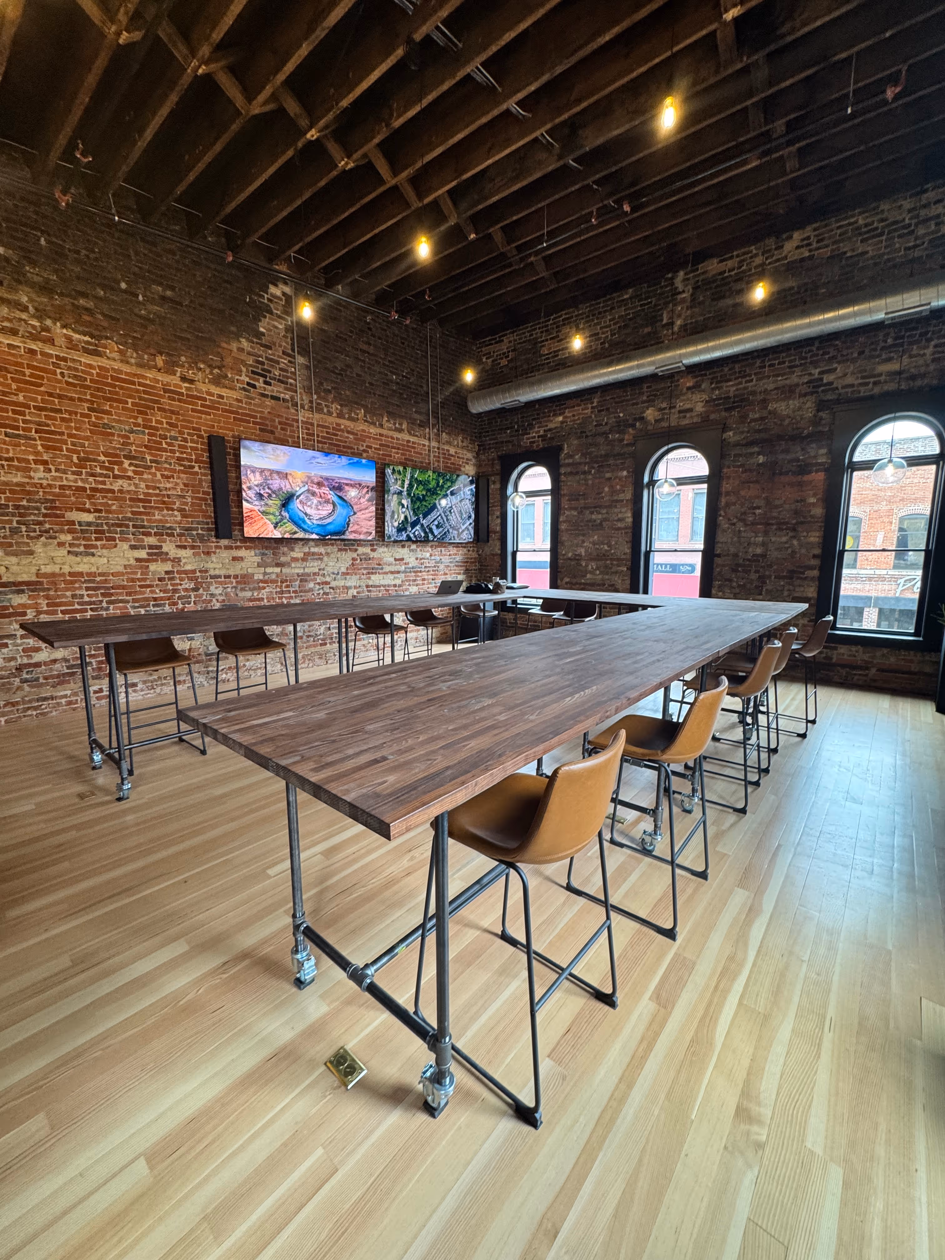 Forum Event and Meeting Space U shaped table seating for 25 people