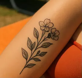 Persoon met tattoos die zonnebrandcrème aanbrengt voor bescherming tegen UV-straling en zonschade
