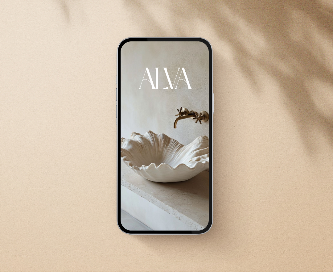 Aesthetic mobile mockup
